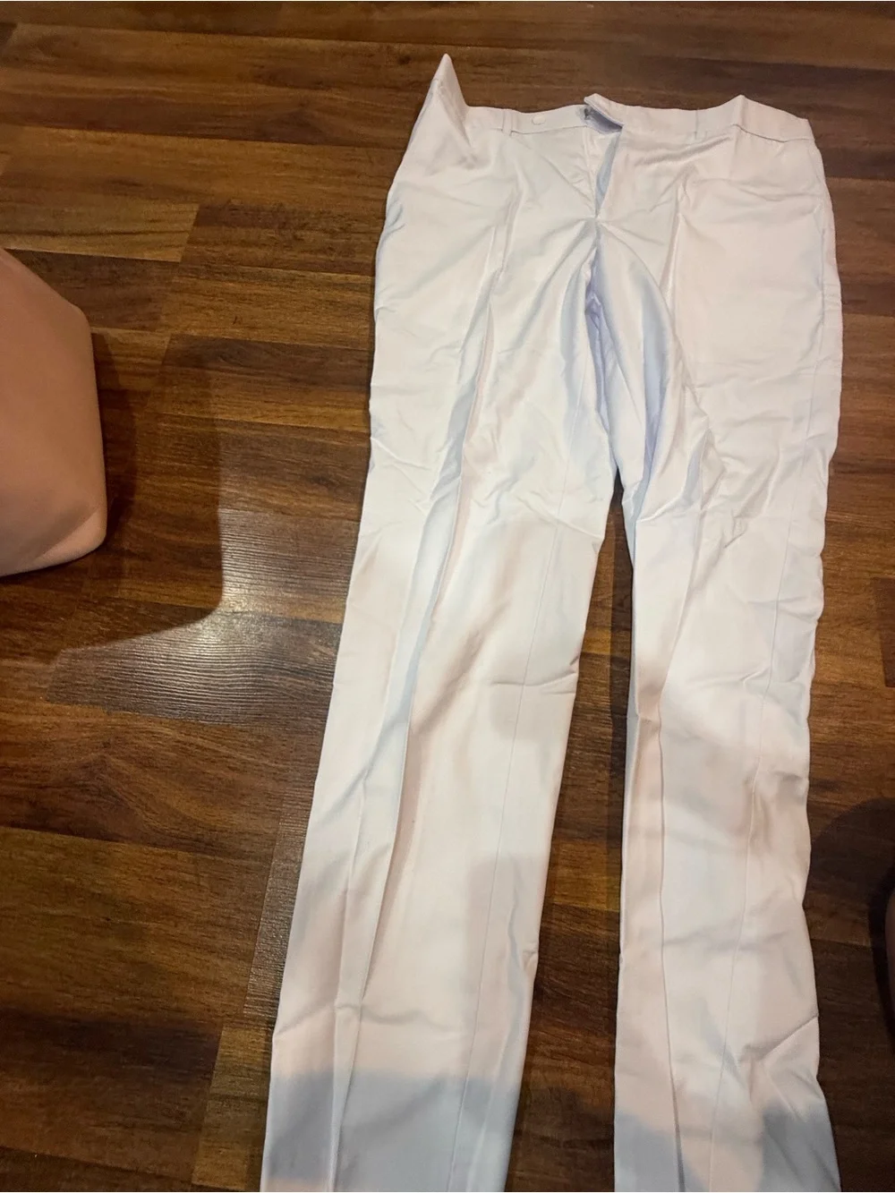 Women's White Dress Pants - Tailored Straight Leg Size Small (32